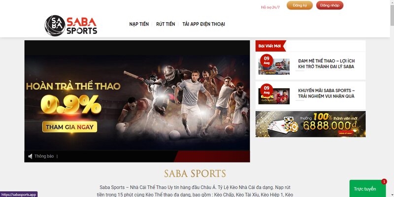 Những thông tin liên quan đến SABA SPORTS